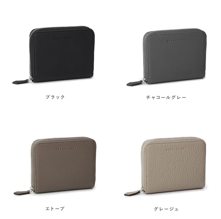ボナベンチュラのメンズスモールラウンドジップウォレット